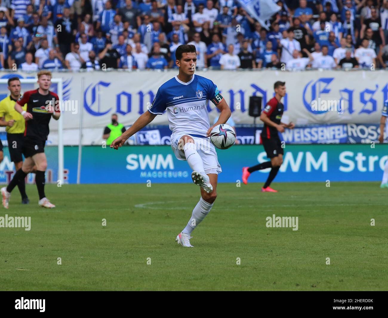 Ron Berlinski SC Verl in the game 1. FC Magdeburg vs. SC Verl