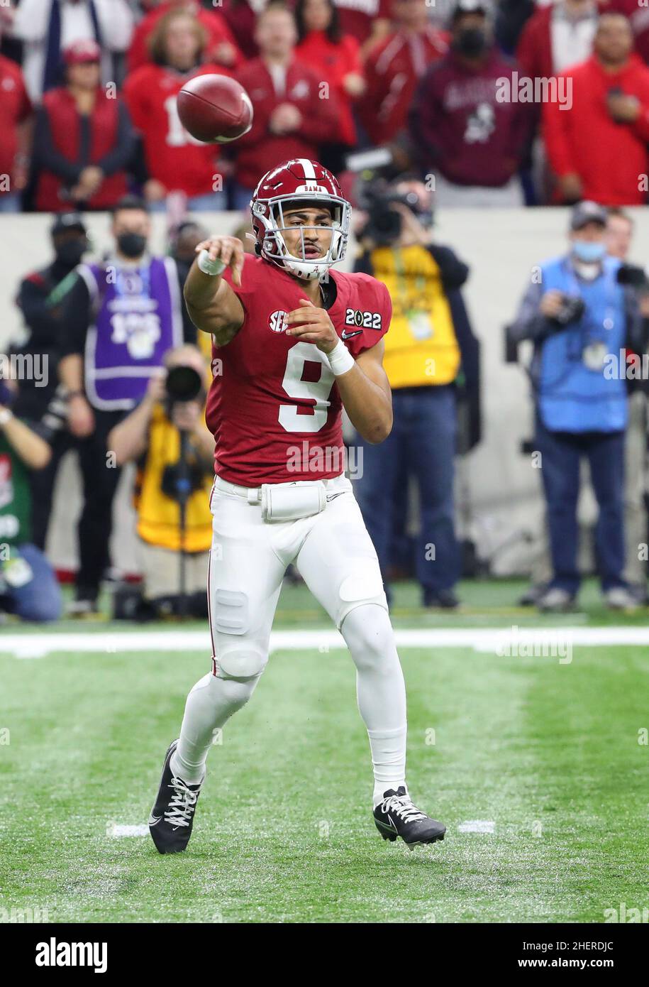 Alabama Crimson Tide quarterback Bryce Young (9) during the 2022 CFP