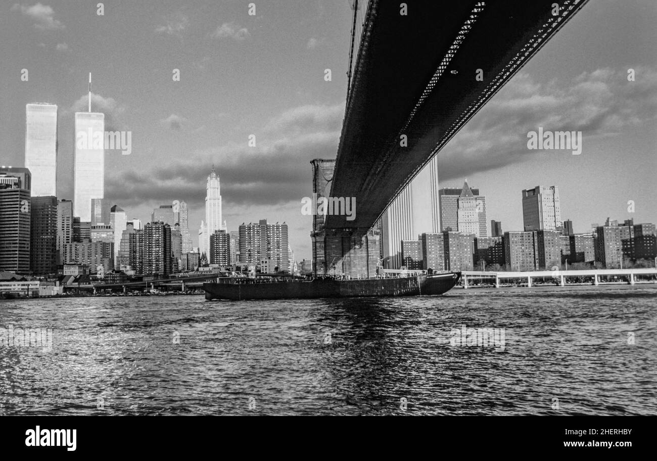 Wtc world trade center twin towers tower sunset light Black and White