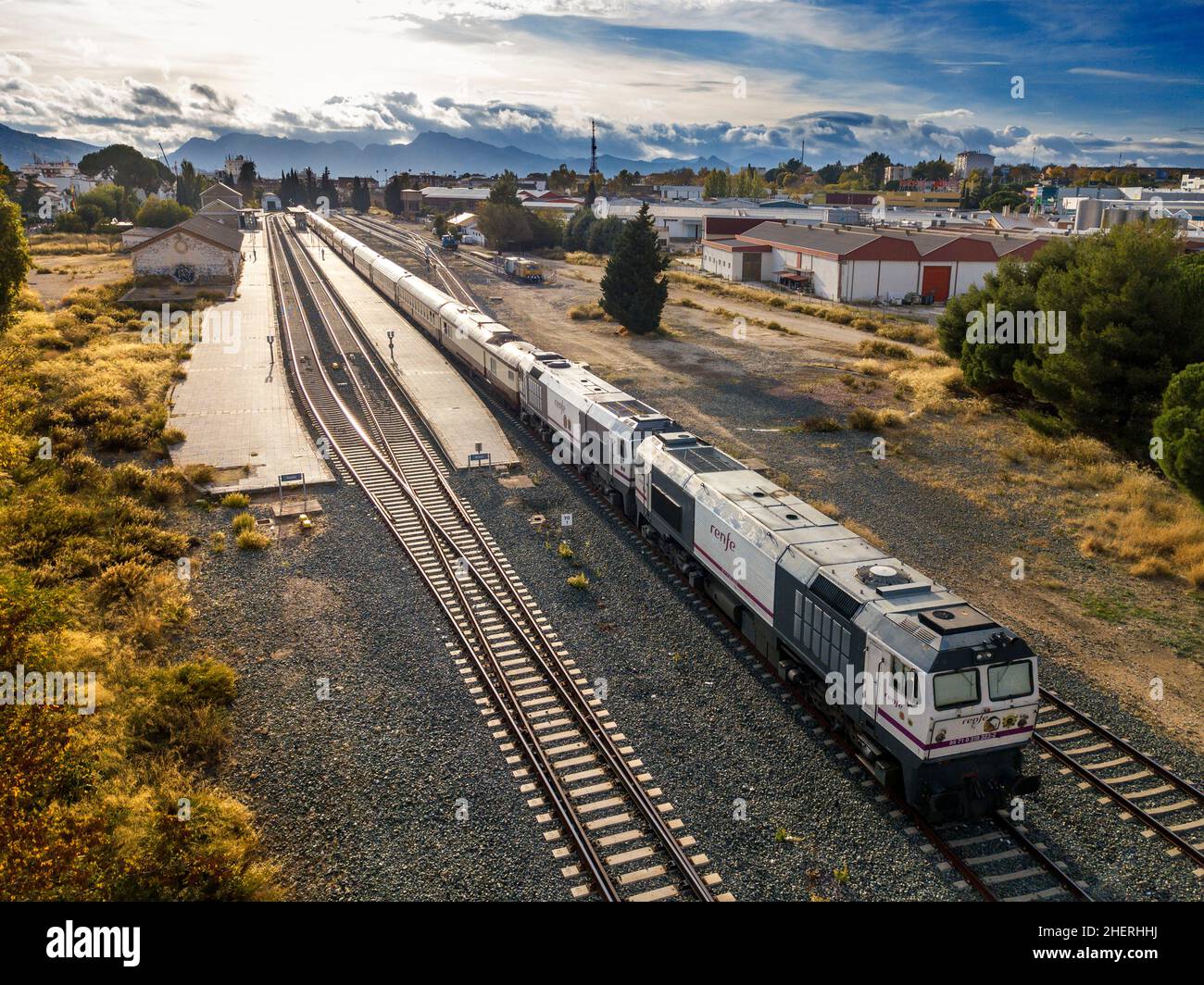 Al Andalus Luxury Train Stoped At Platform Railway In Ronda Train Al Andalus Luxury Train Stoped At Platform Railway In Ronda Train