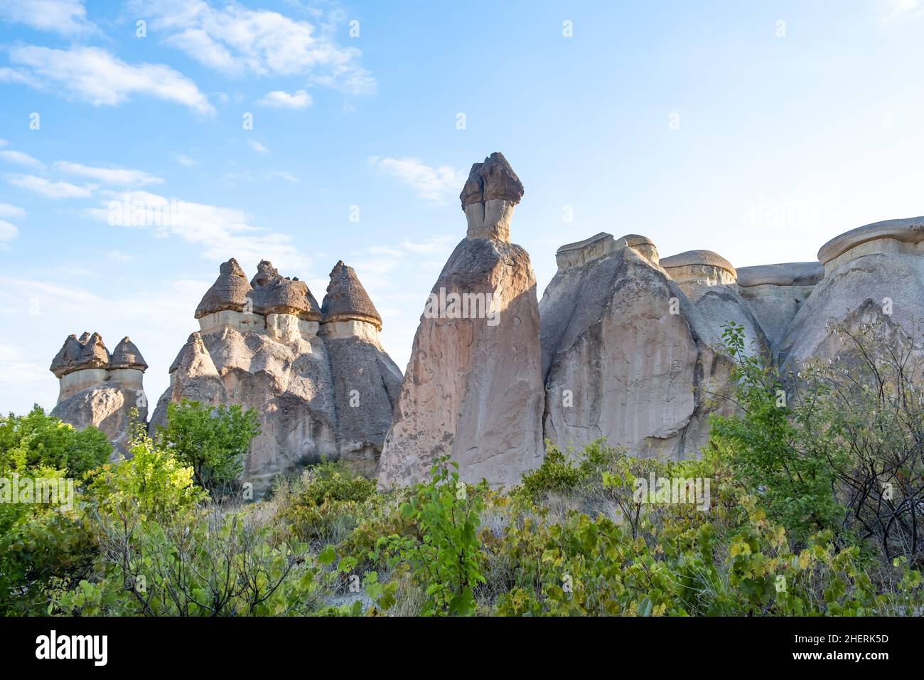 Fairy chimneys in Pasabag Valley or Monks Valley, Zelve Open Air Museum ...