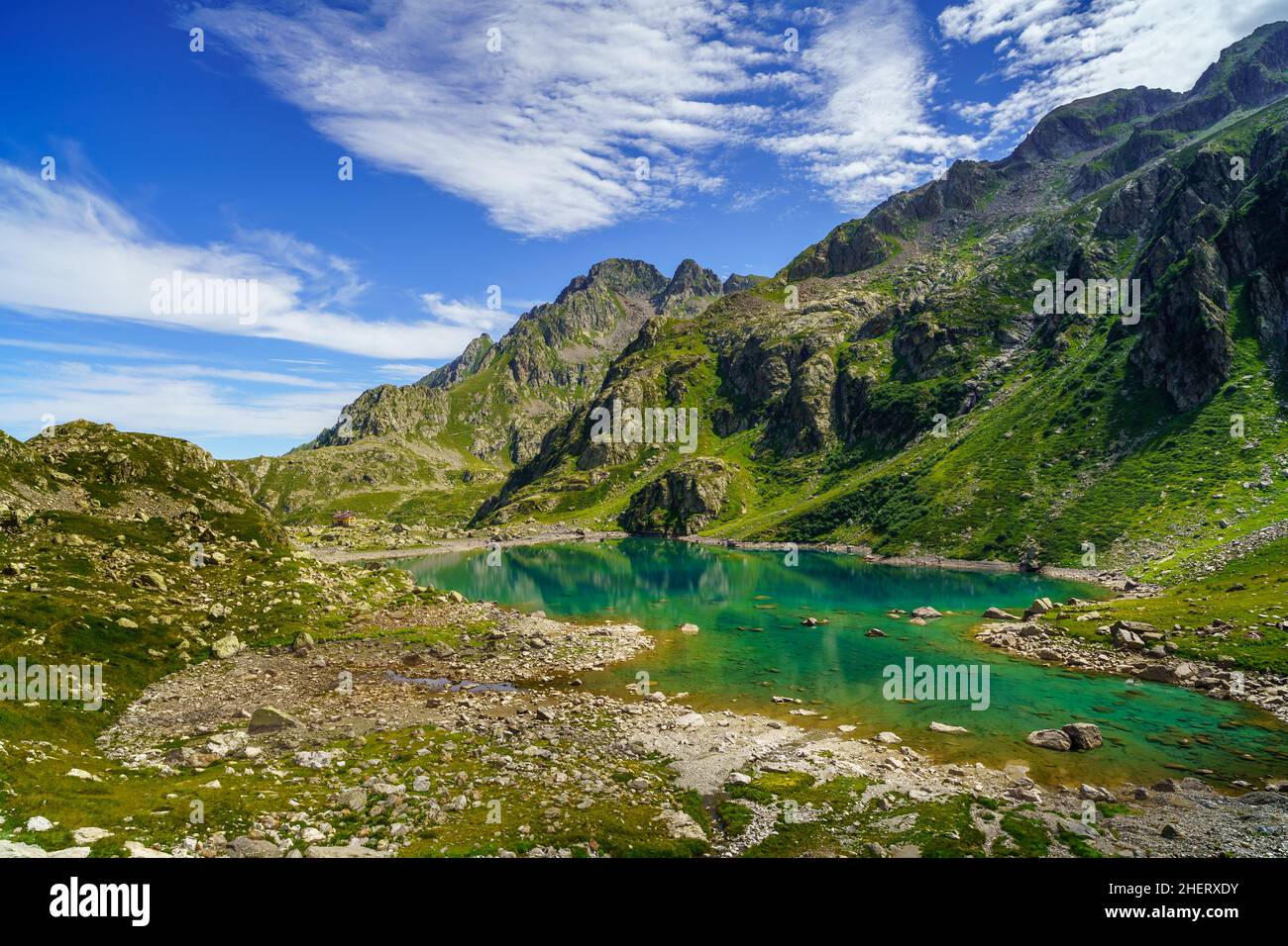 Broca lakes, Alpes Maritimes (Italy) Stock Photo