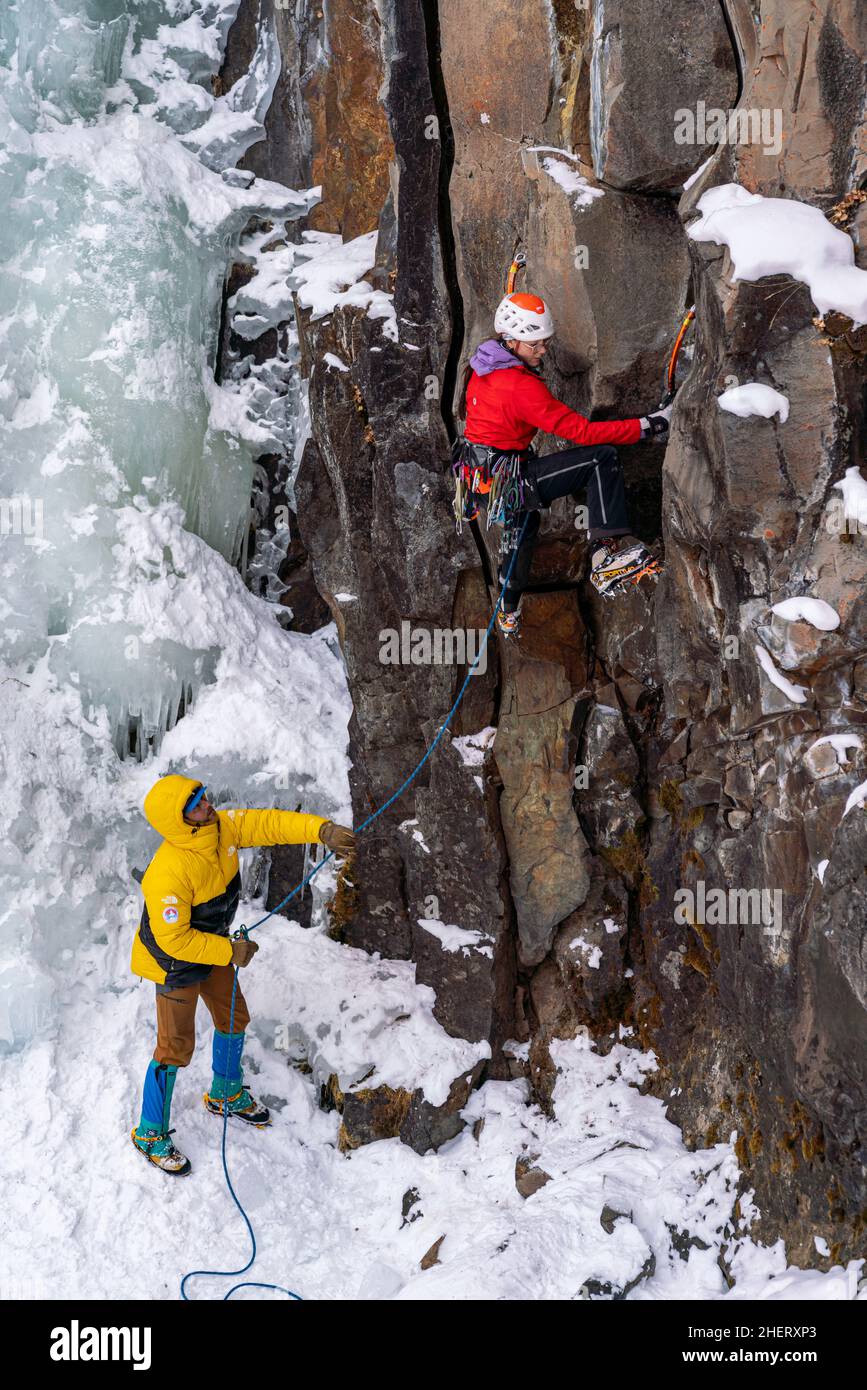Ice climbers boot hi-res stock photography and images - Alamy