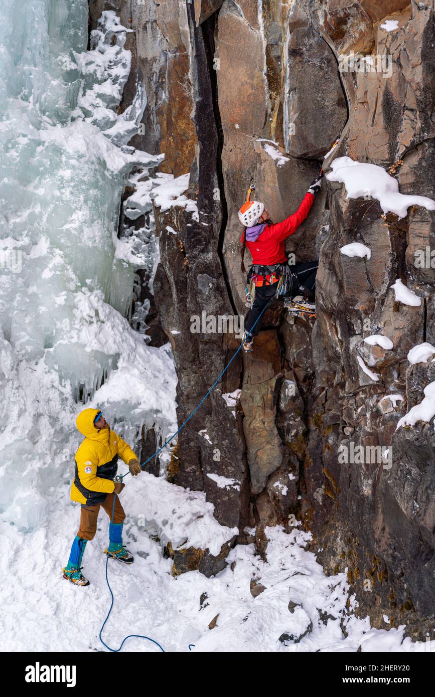 Ice climbers boot hi-res stock photography and images - Alamy