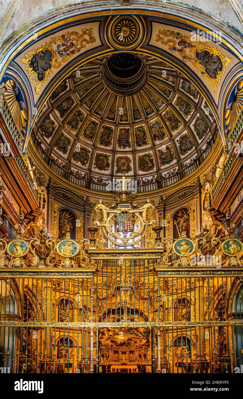 Interior of San Salvador, Renaissance showpiece, Ubeda, Renaissance jewel, Ubeda, Andalusia, Spain Stock Photo