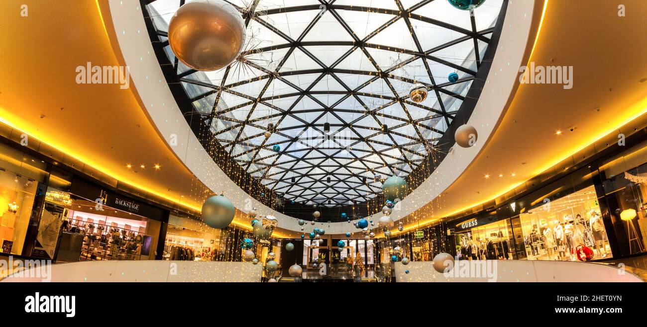 Zurich, Switzerland November 20. 2020 interior of the Sihlcity