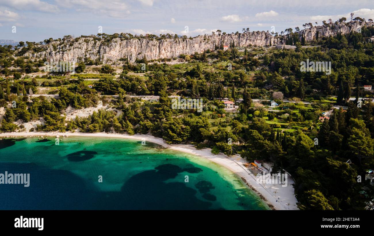 Kasjuni Beach Split Croatia Stock Photo Alamy kasjuni-beach-split-croatia-stock-photo-alamy