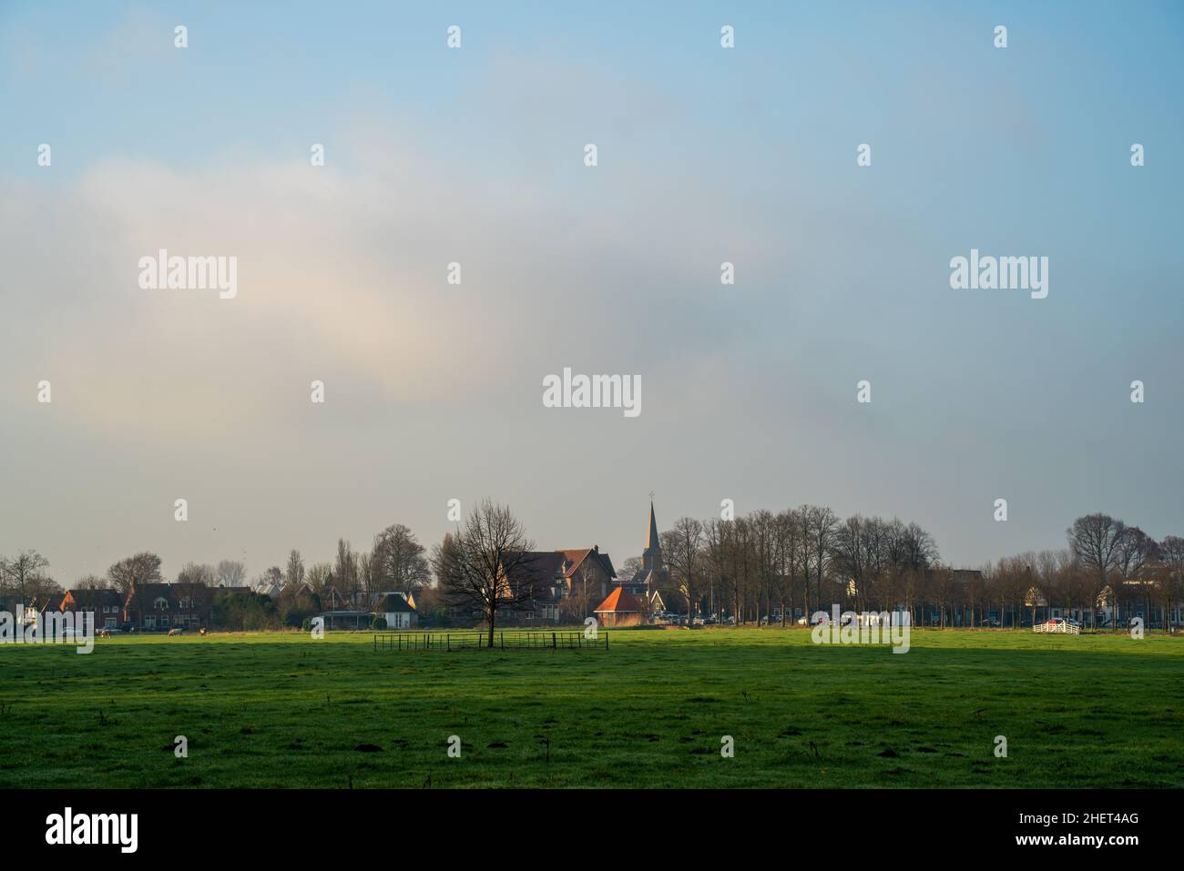 View of small village in the Netherlands ('s Graveland) Stock Photo