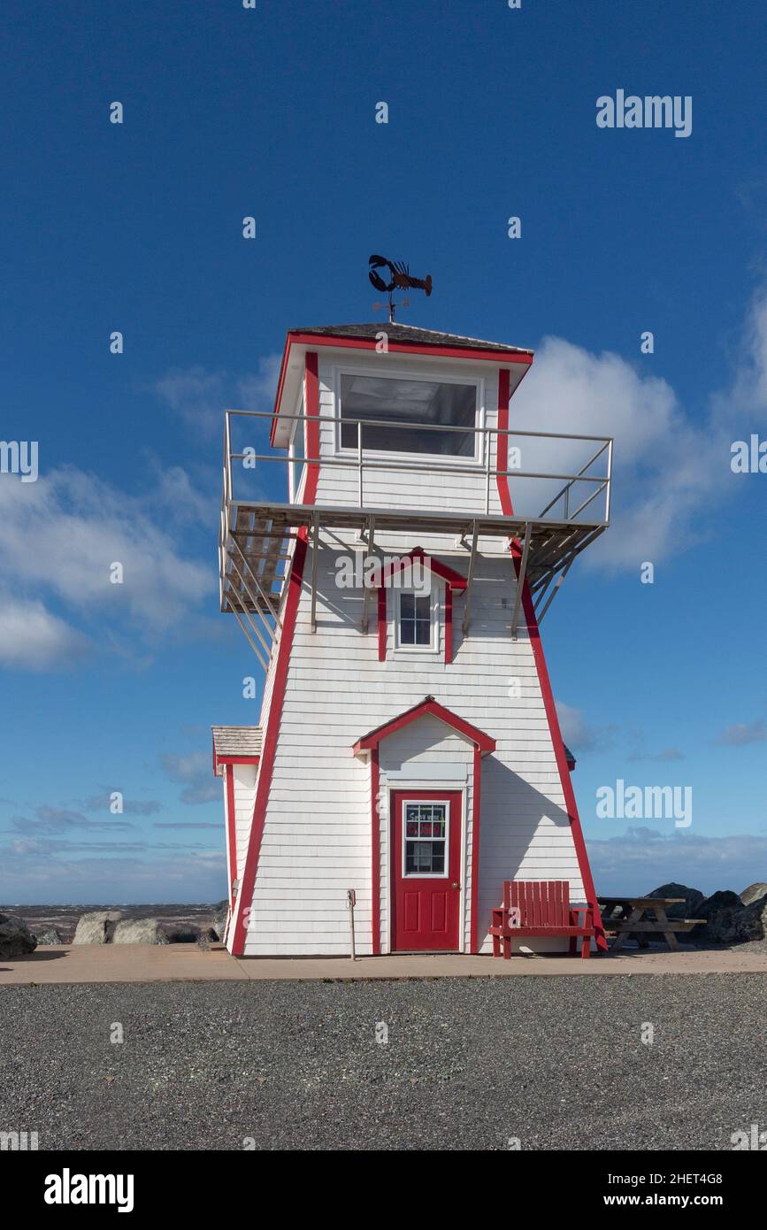 Arisaig Lighthouse Liverpool in Nova Scotia in Canada Stock Photo Alamy