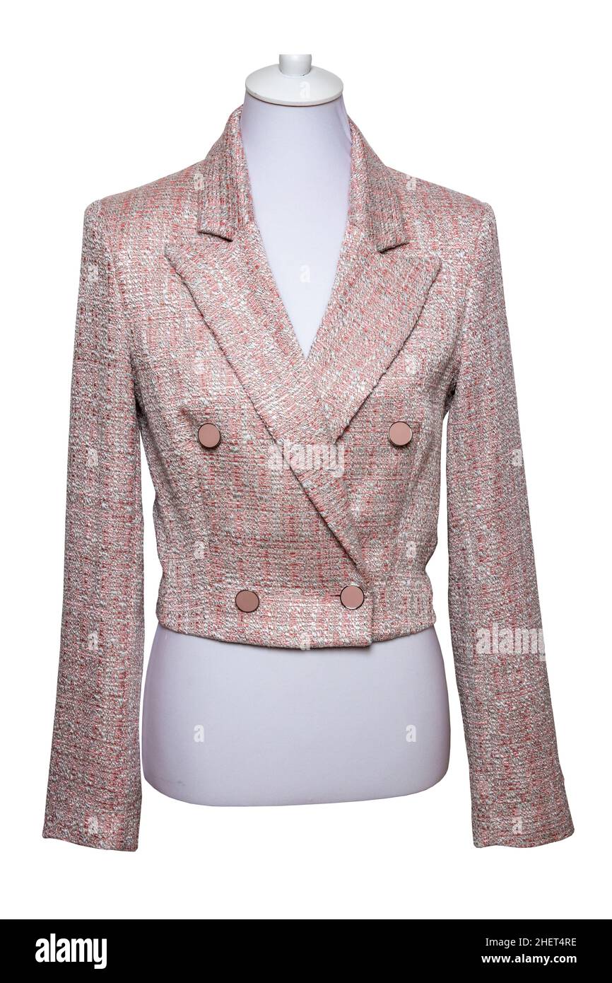 Pink tweed jacket hi-res stock photography and images - Alamy