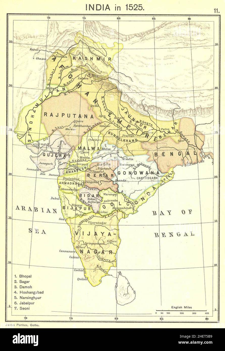 Gujarat Sultanate in 1525 Stock Photo Alamy