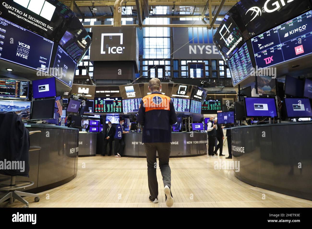 New york stock exchange floor 2022 hires stock photography and images