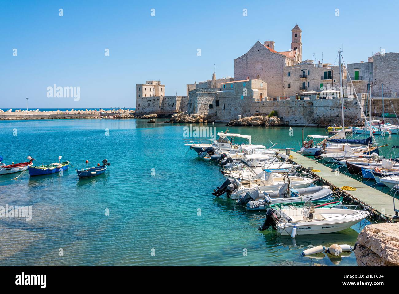 The beautiful waterfront of Giovinazzo, town in the province of Bari