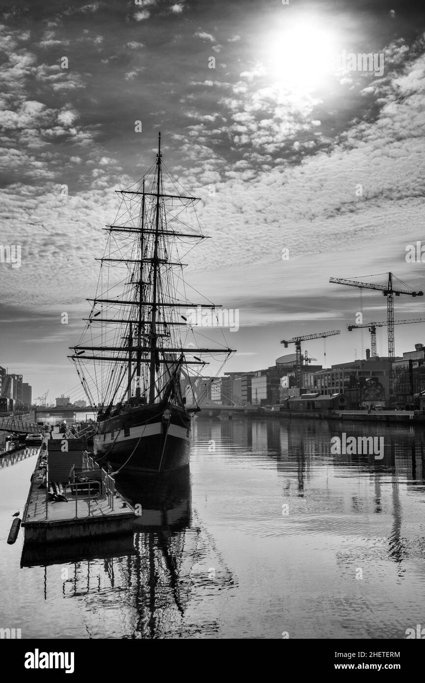 Jeanie Johnston famine ship, Dublin City, County Dublin, Ireland Stock Photo