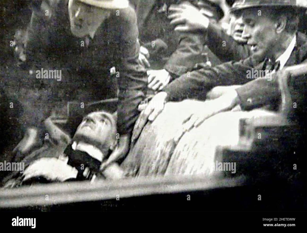 ALEXANDER I OF YUGOSLAVIA (1888-1934) is assassinated in Marseilles on Tuesday 9 October 1934 Stock Photo