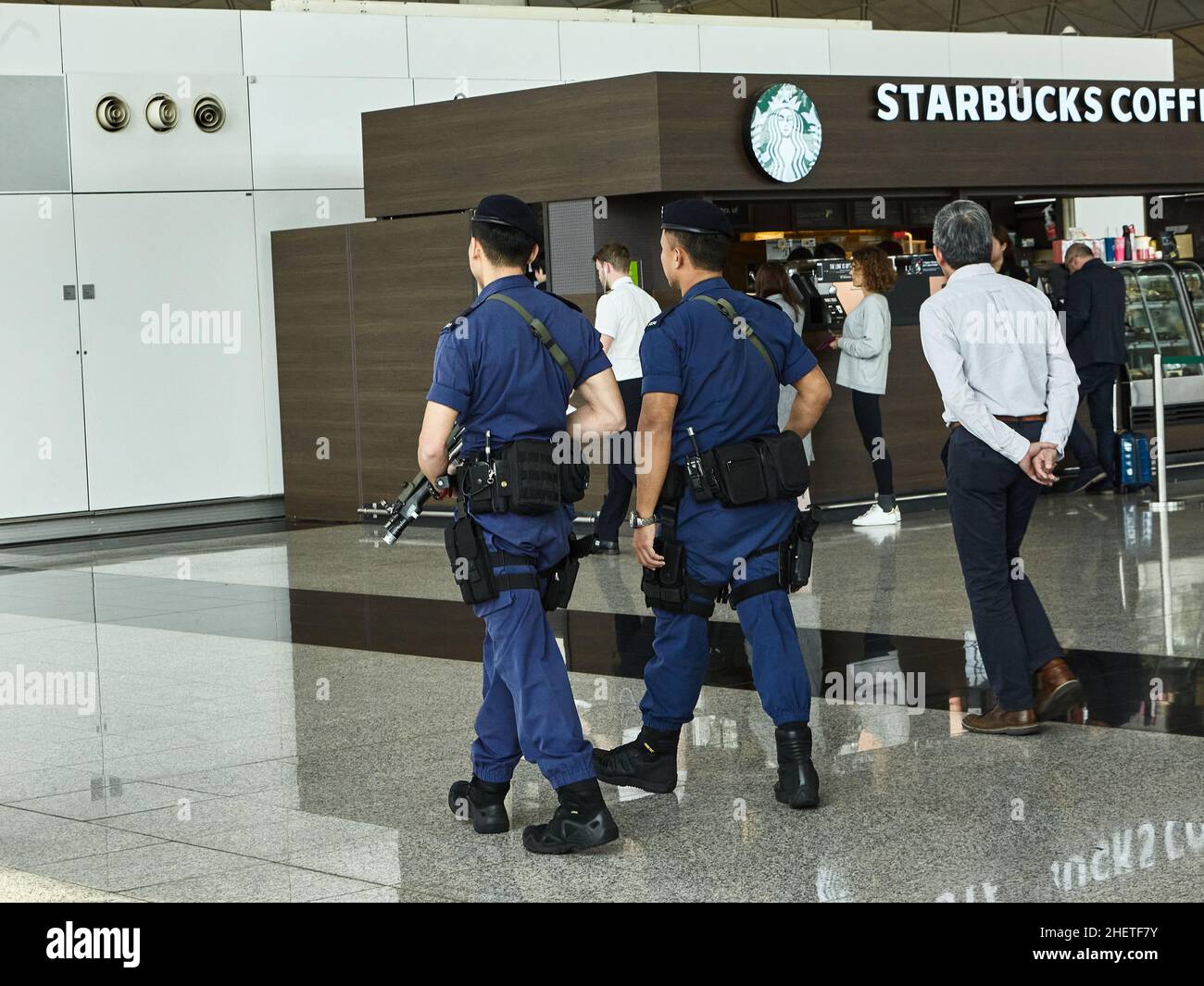 Hong Kong International Airport is one of the largest passenger hub in