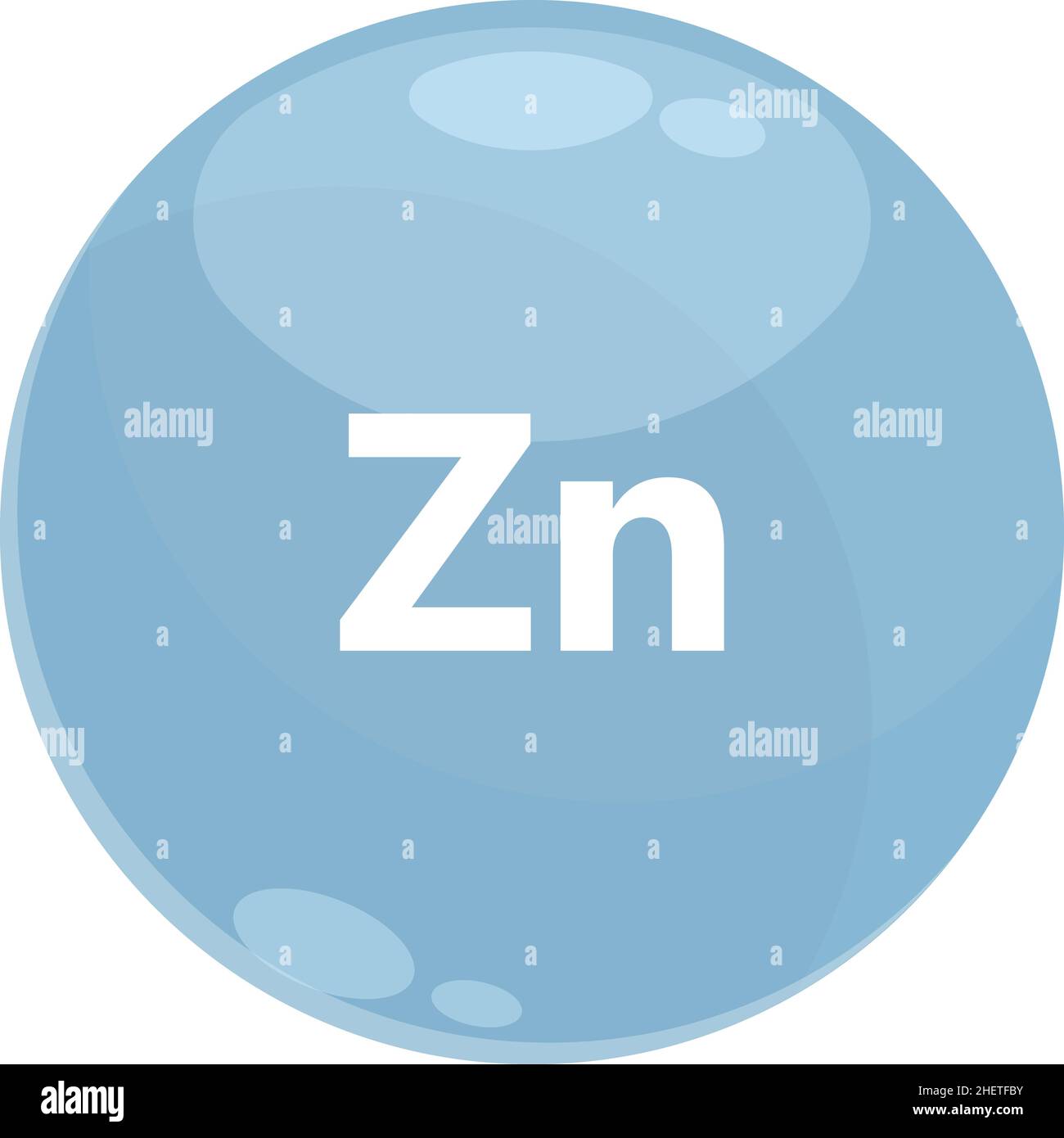 Zn element icon cartoon vector. Mineral vitamin. Capsule iron Stock Vector