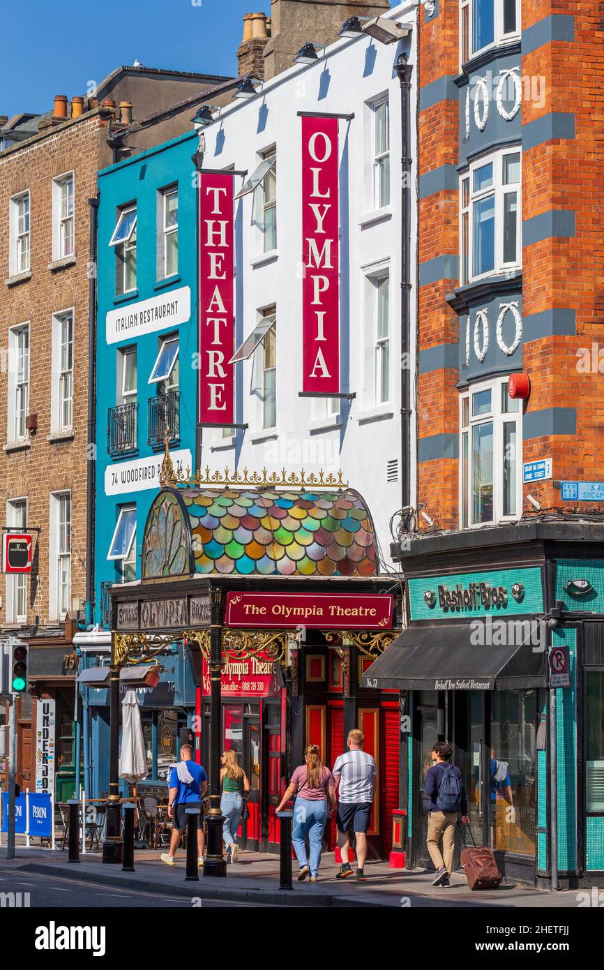 Olympia Theatre, Dame Street, Dublin City, County Dublin, Ireland Stock Photo