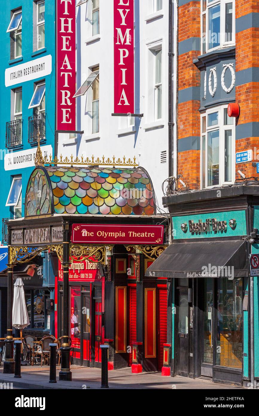 Olympia Theatre, Dame Street, Dublin City, County Dublin, Ireland Stock Photo
