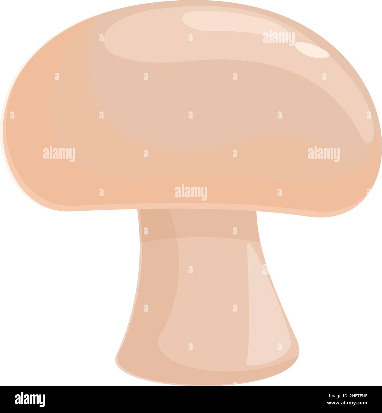Zinc mushroom icon cartoon vector. Mineral food. Zn nutrition Stock Vector