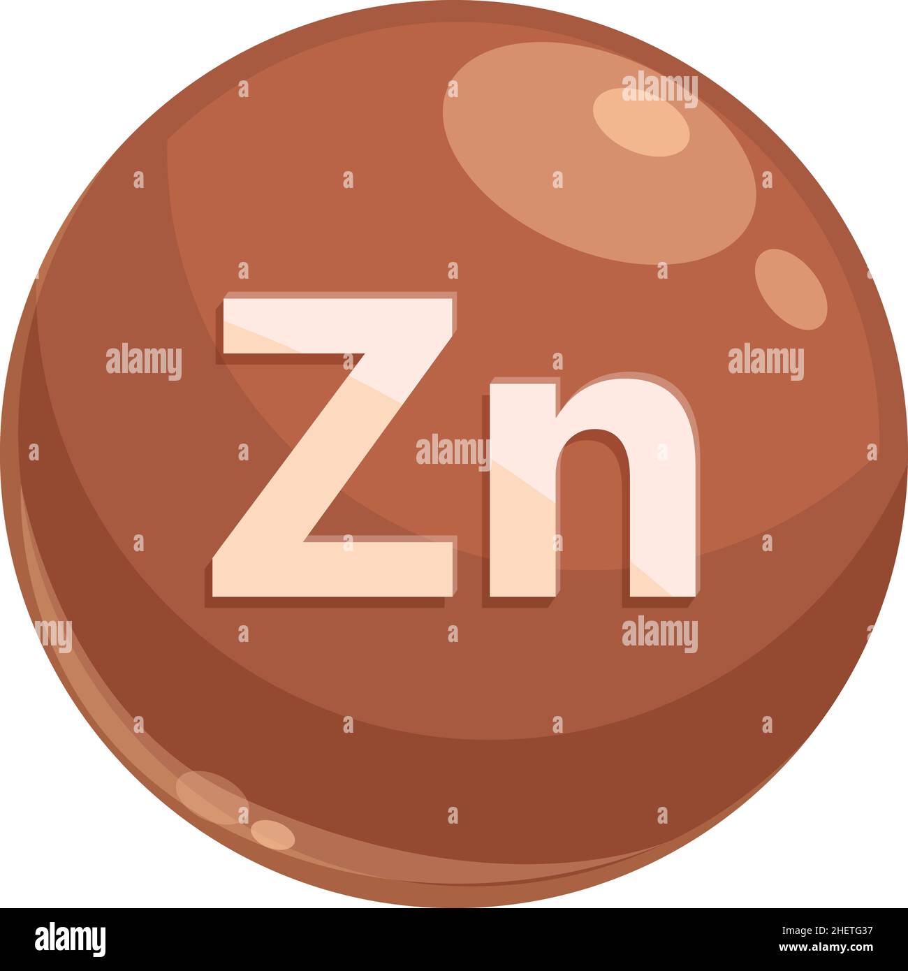 Zinc suplement icon cartoon vector. Mineral food. Capsule element Stock Vector