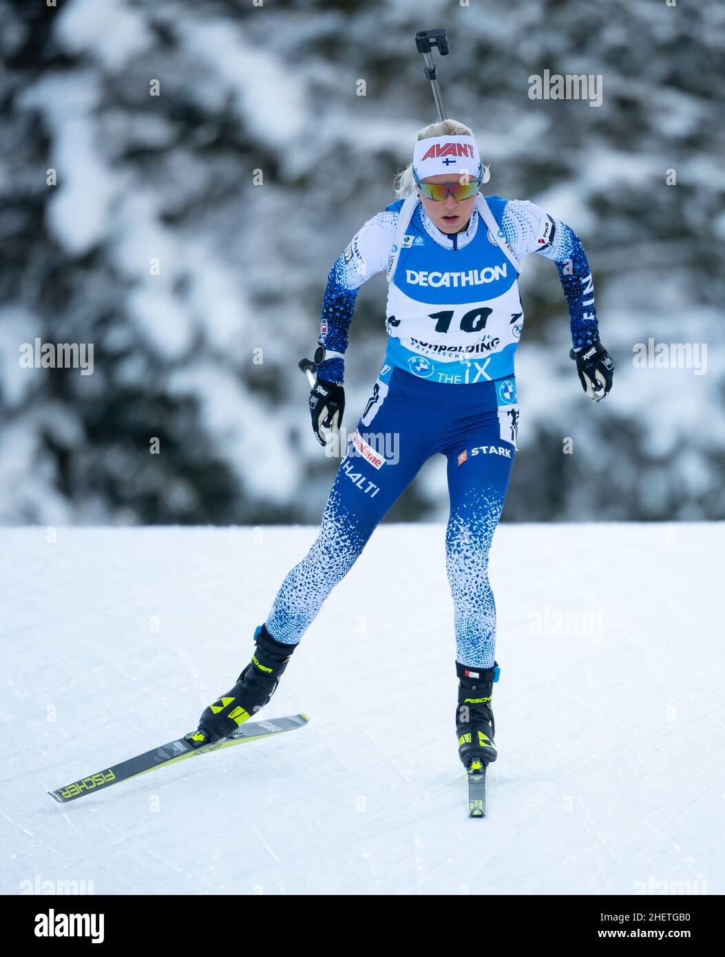 Ruhpolding, Germany. 12th Jan, 2022. Biathlon: World Cup, Sprint 7.5 km ...