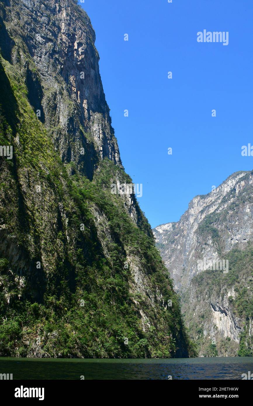 Sumidero Canyon National Park, state of Chiapas, Mexico, North America, Ramsar Wetland Stock Photo