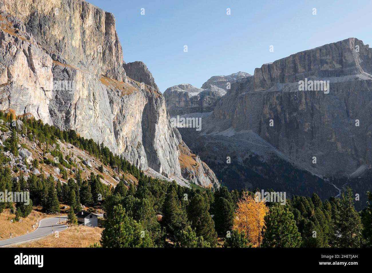 Alpine landscape in the Dolomites, Italy, Europe Stock Photo - Alamy
