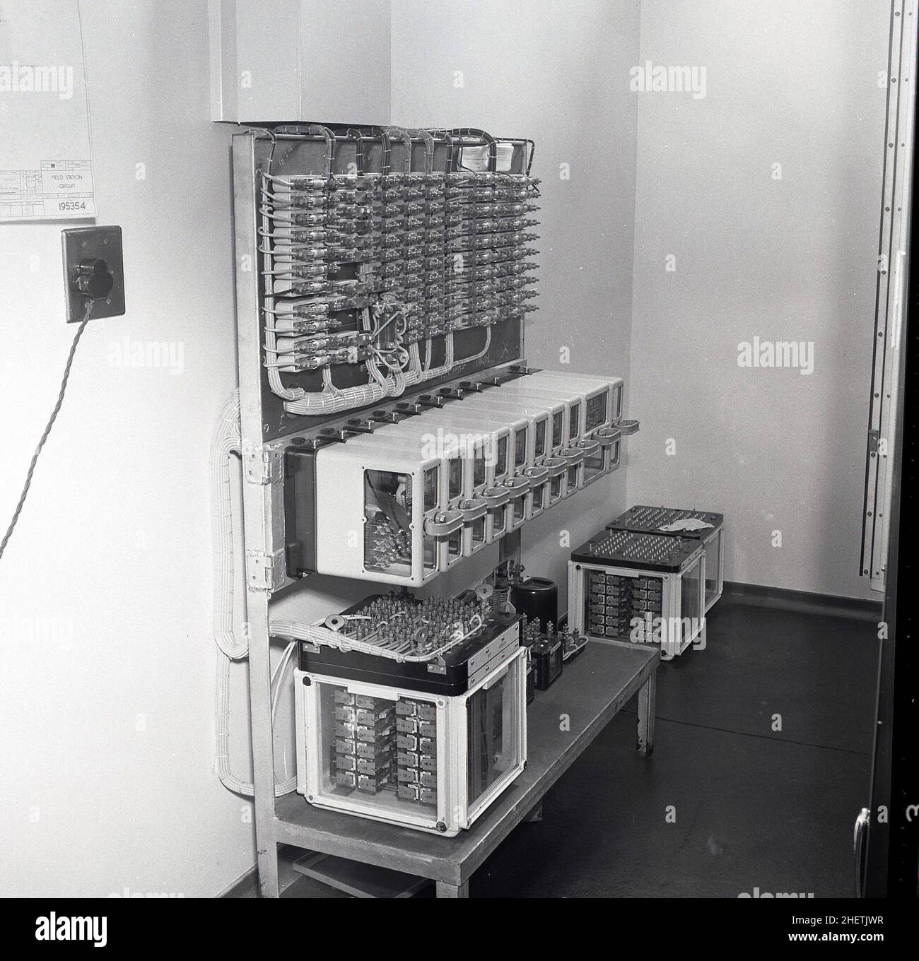 1950s, historical, circuit board Stock Photo Alamy
