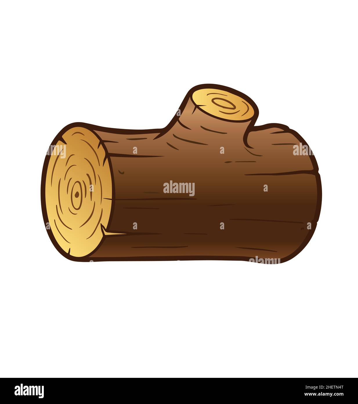 simple cartoon log wood stump vector isolated on white background Stock  Vector Image & Art - Alamy