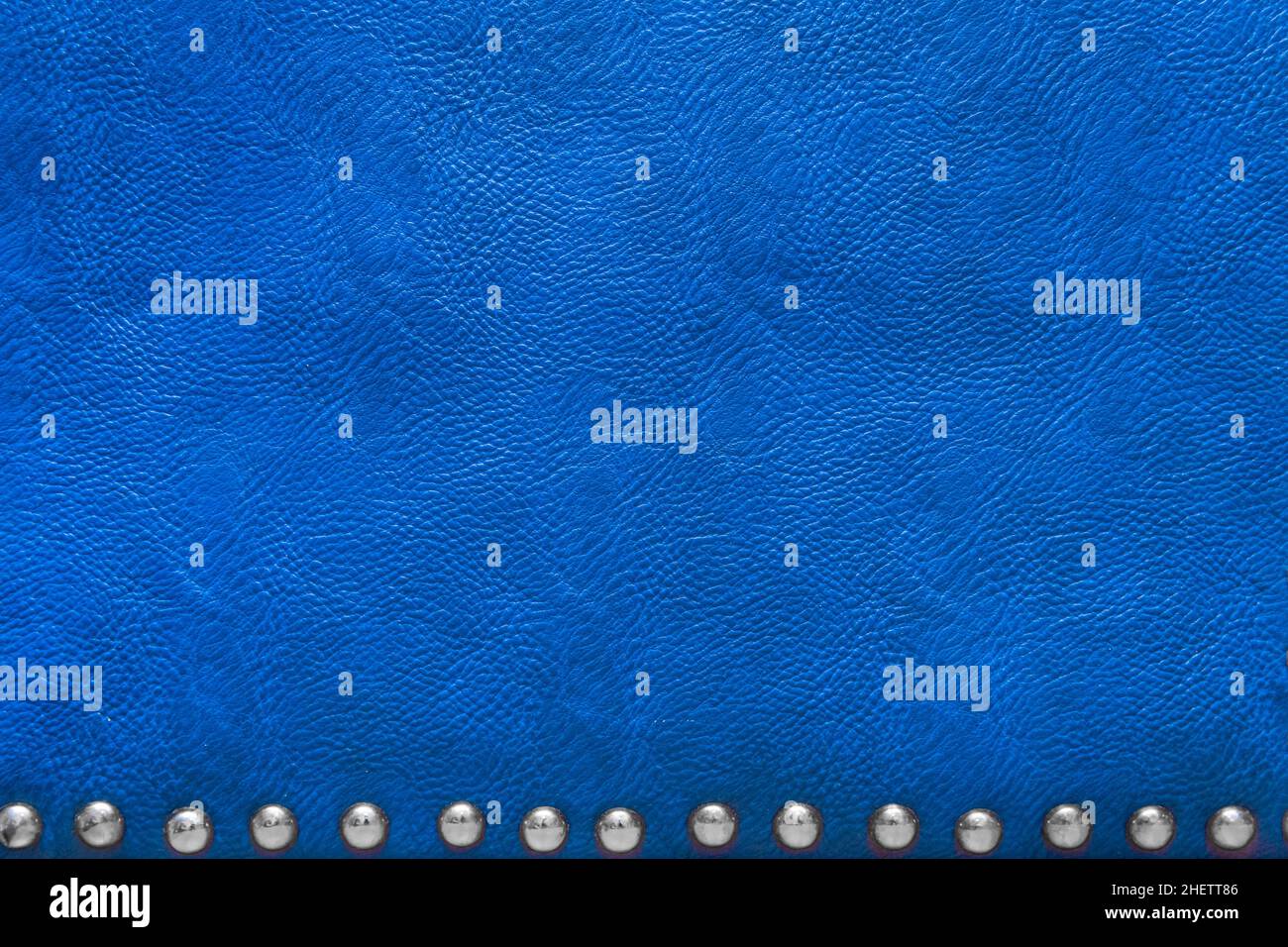 Blue Abstract Pattern Leather Natural Background Material Texture. Stock Photo