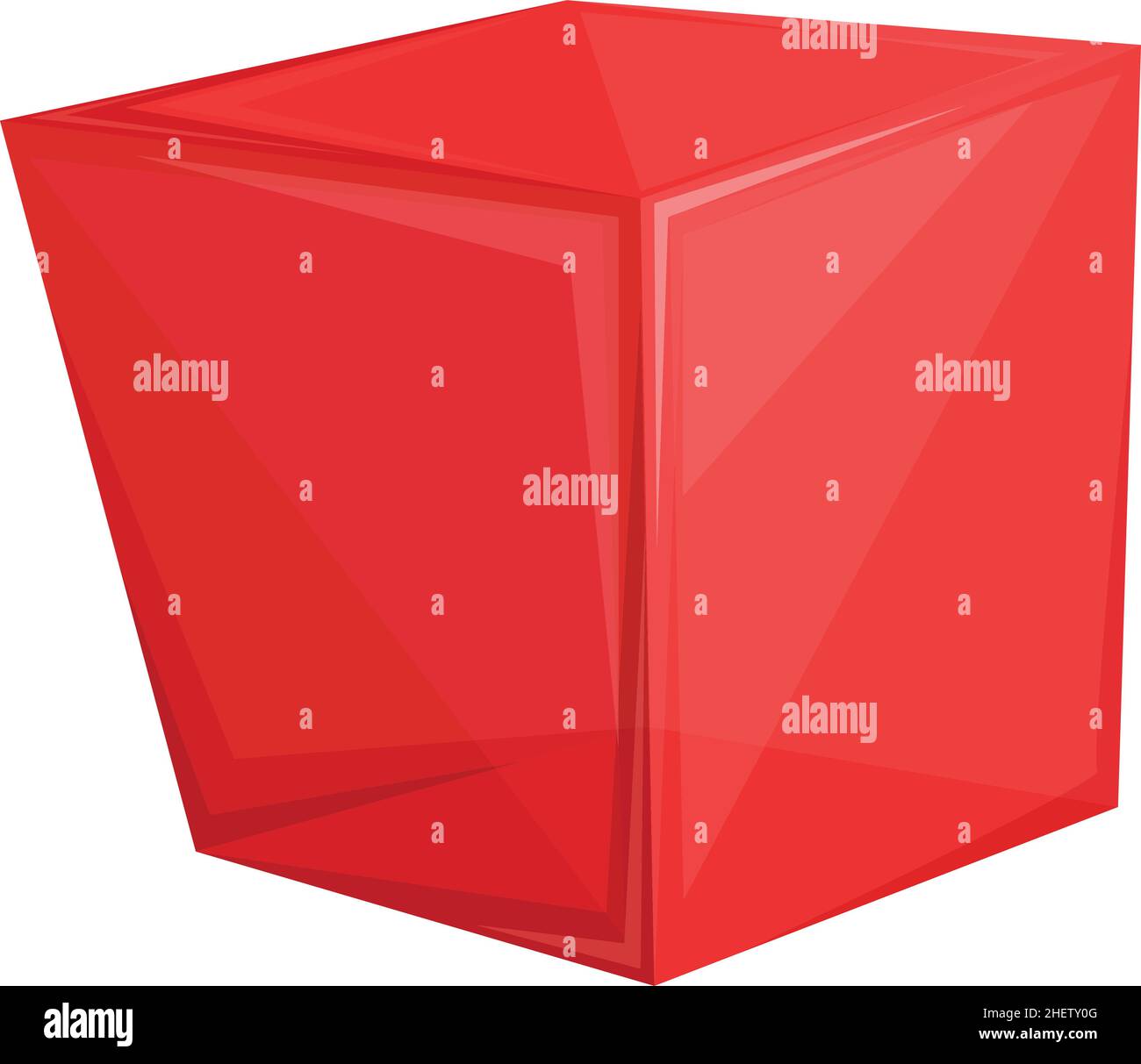 Jelly cube icon cartoon vector. Fruit candy. Sweet dessert Stock Vector