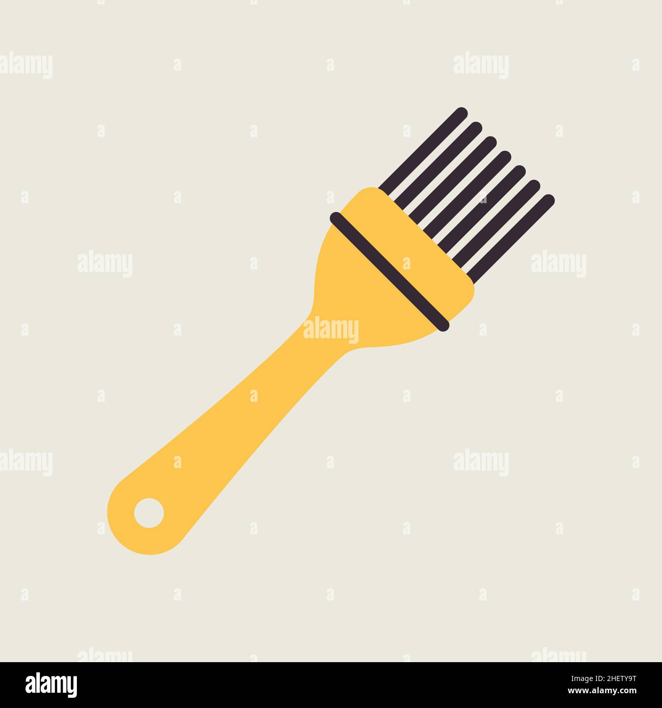 Silicone Cooking Brush Doodle Style Kitchen Utensils Design Element For  Decorating Menu Recipes And Food Packaging Hand Drawn And Isolated On White  Blackwhite Vector Illustration Stock Illustration - Download Image Now -  iStock