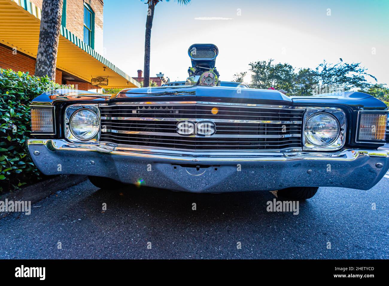 Fernandina Beach, FL October 18, 2014 Wide angle front view of a
