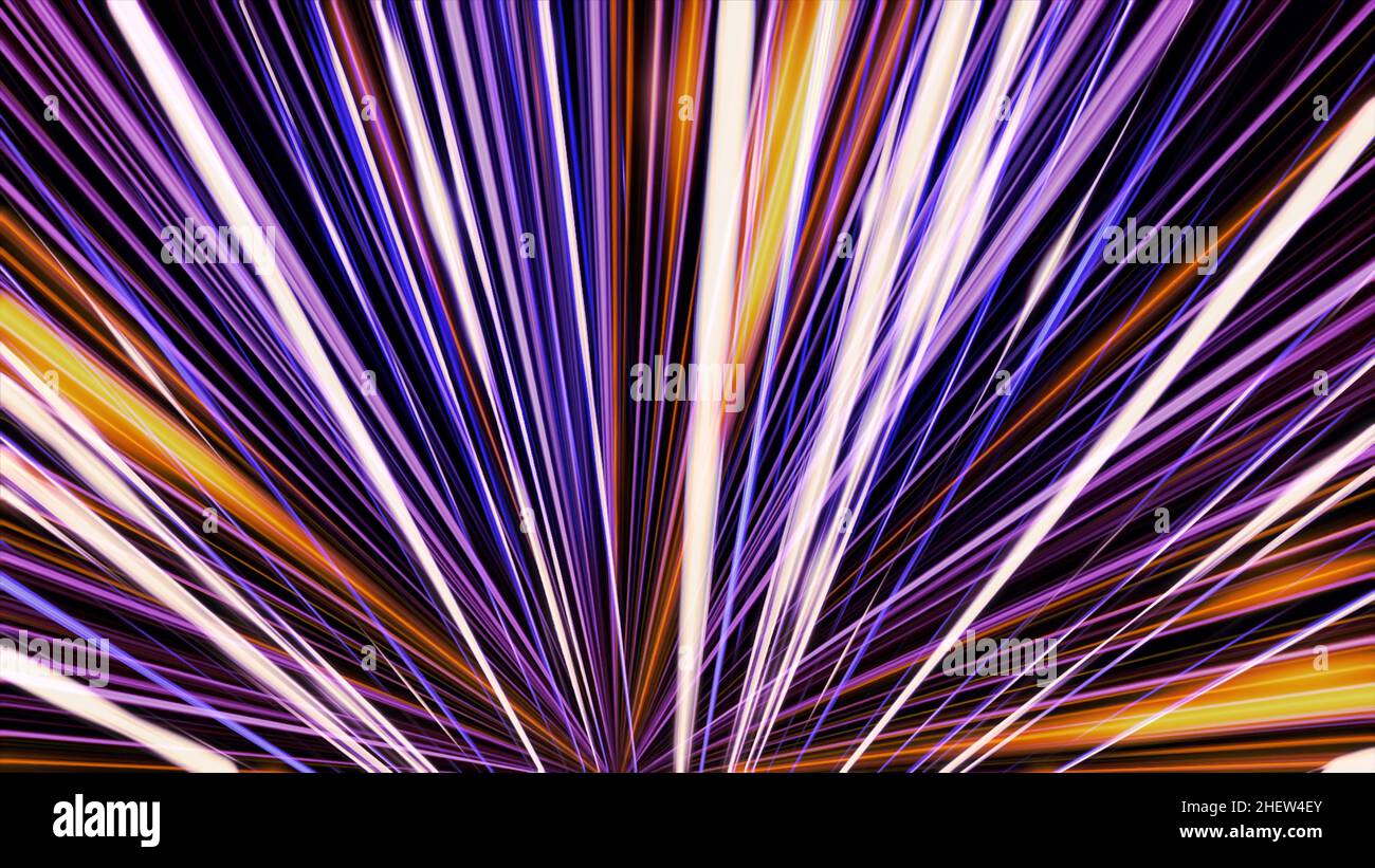 Many rays coming from the one point spreading and shining all over the ...