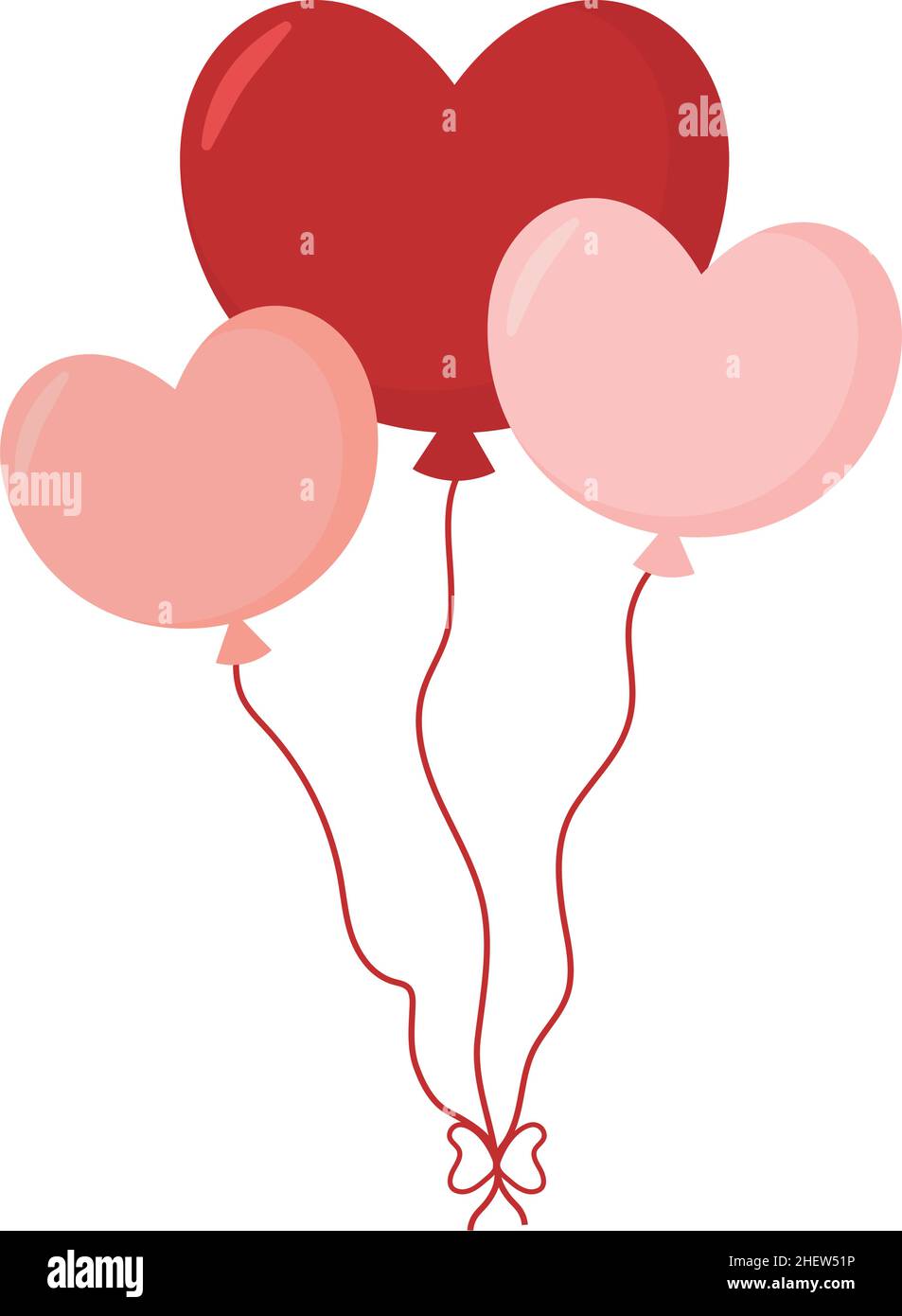 heart balloons illustration Stock Vector Image & Art - Alamy