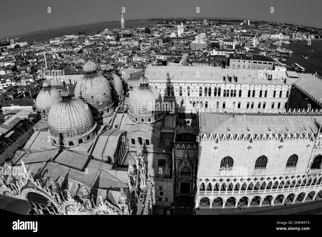 skyline of venice seen from san marco tower Stock Photo