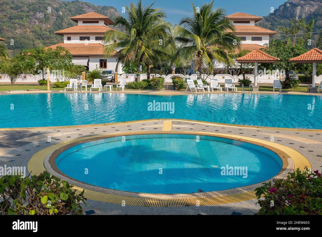 Gated community in Hua Hin, Thailand. Many expats invest in real