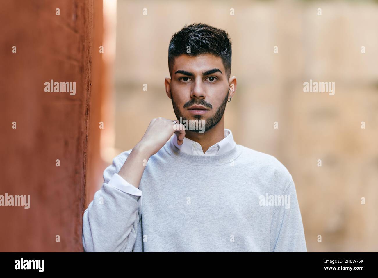 Attitude caucasian model pose hi-res stock photography and images - Alamy