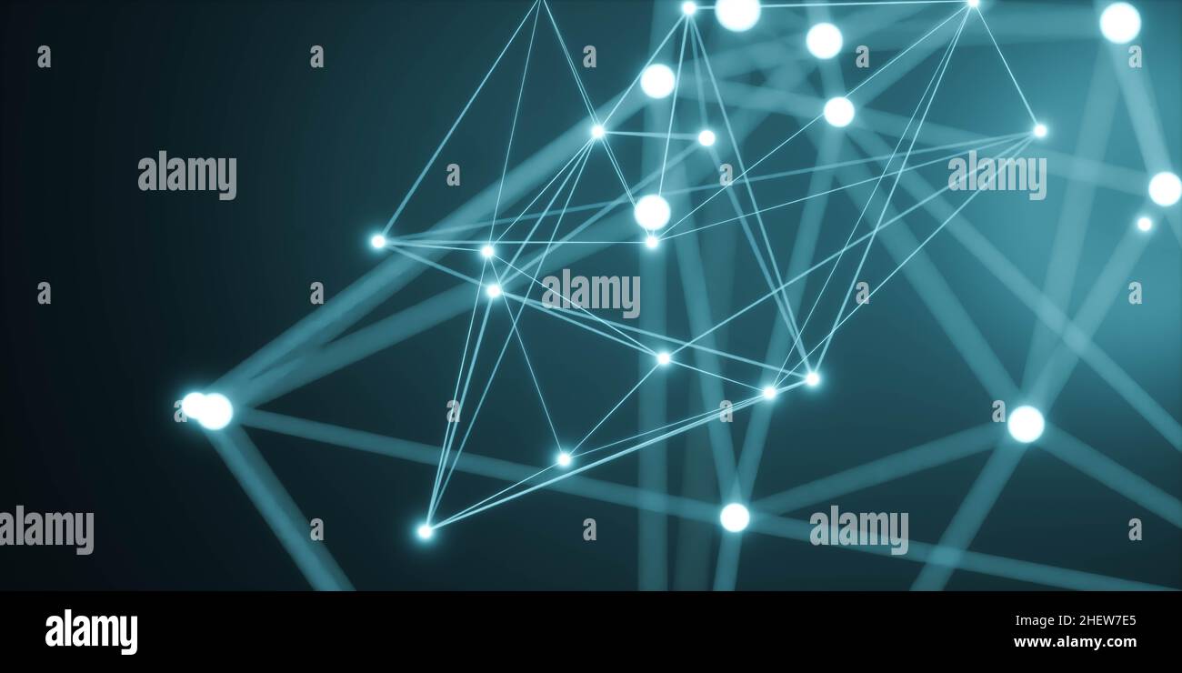 dark blue abstract futuristic technology web network connectivity ...