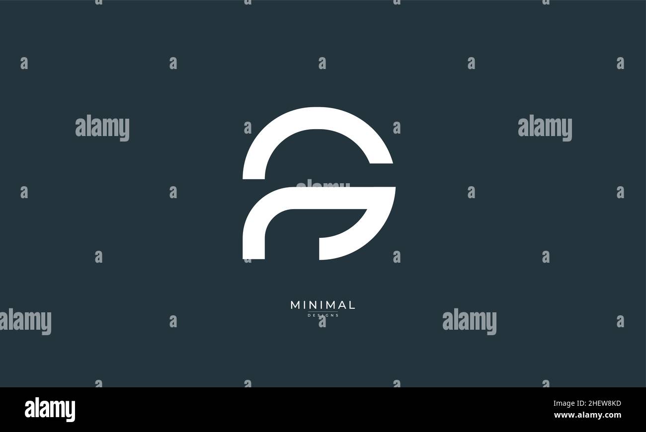 Alphabet letter icon logo FG Stock Vector
