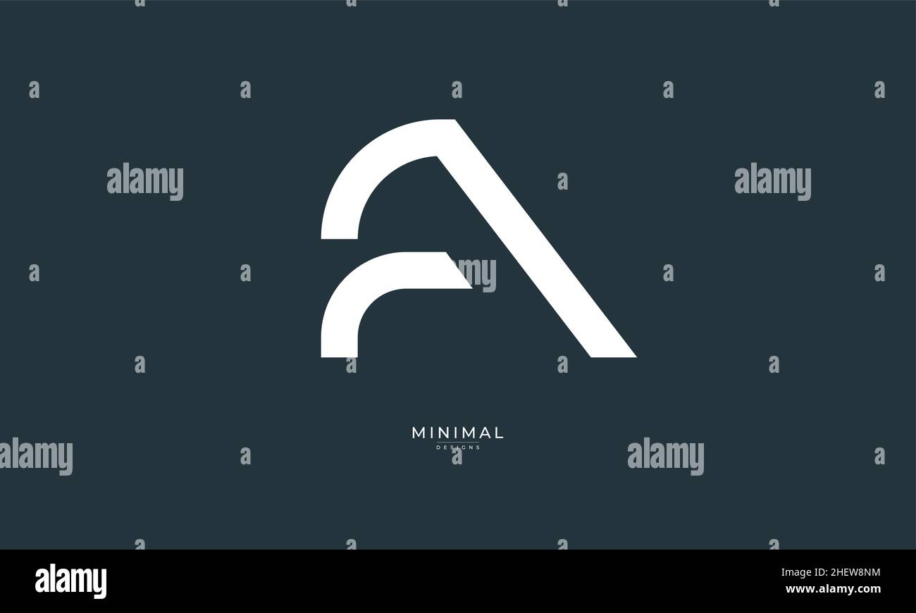 Alphabet letter icon logo FA Stock Vector Image & Art Alamy