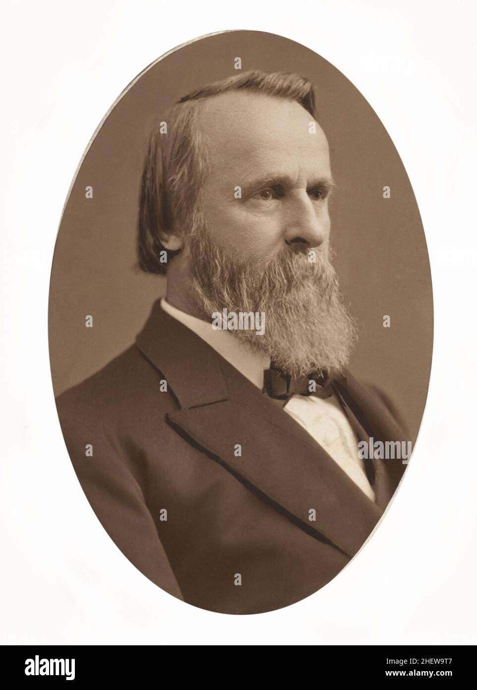 Rutherford B. Hayes, (1822-93), 19th President of the United States 1877-81, head and shoulders Portrait, Pach Brothers Studio, 1880 Stock Photo