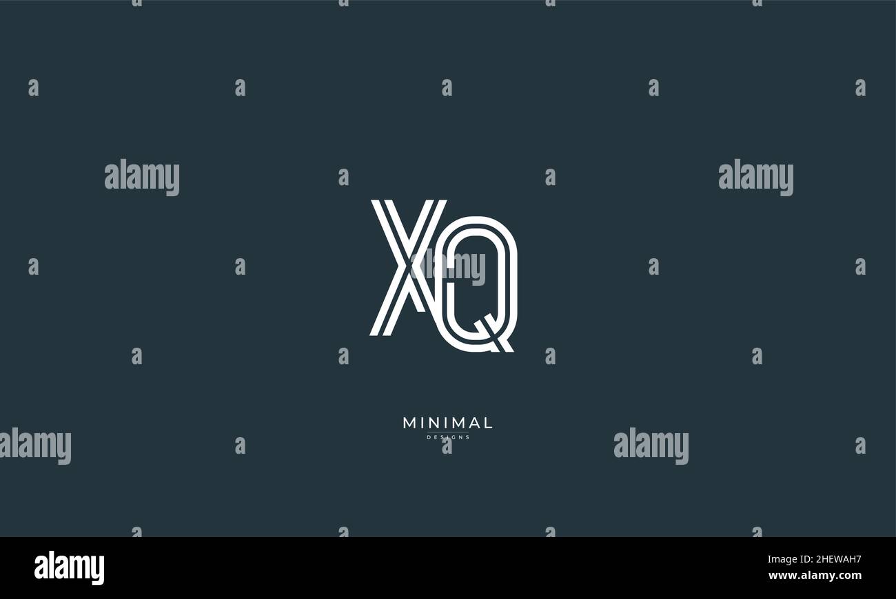 Alphabet letter icon logo XQ Stock Vector Image & Art - Alamy