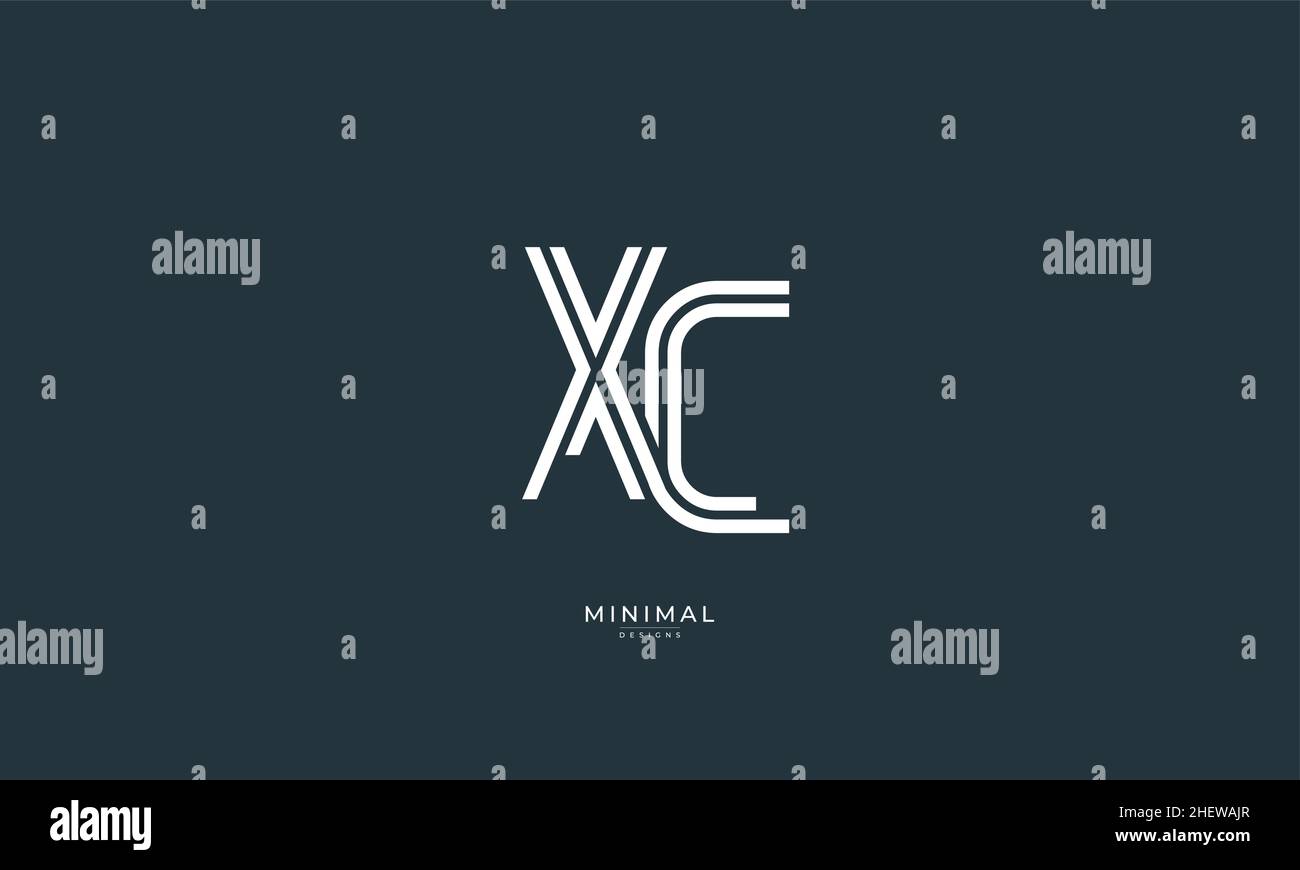 Alphabet letter icon logo XC Stock Vector Image & Art - Alamy