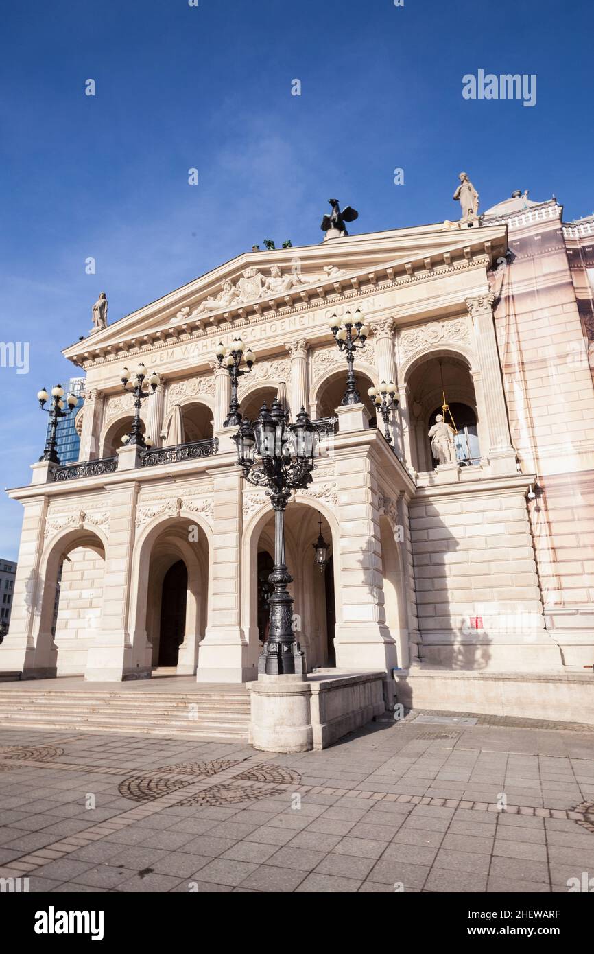 famous Opera house in Frankfurt, the Alte Oper, Germany Stock Photo