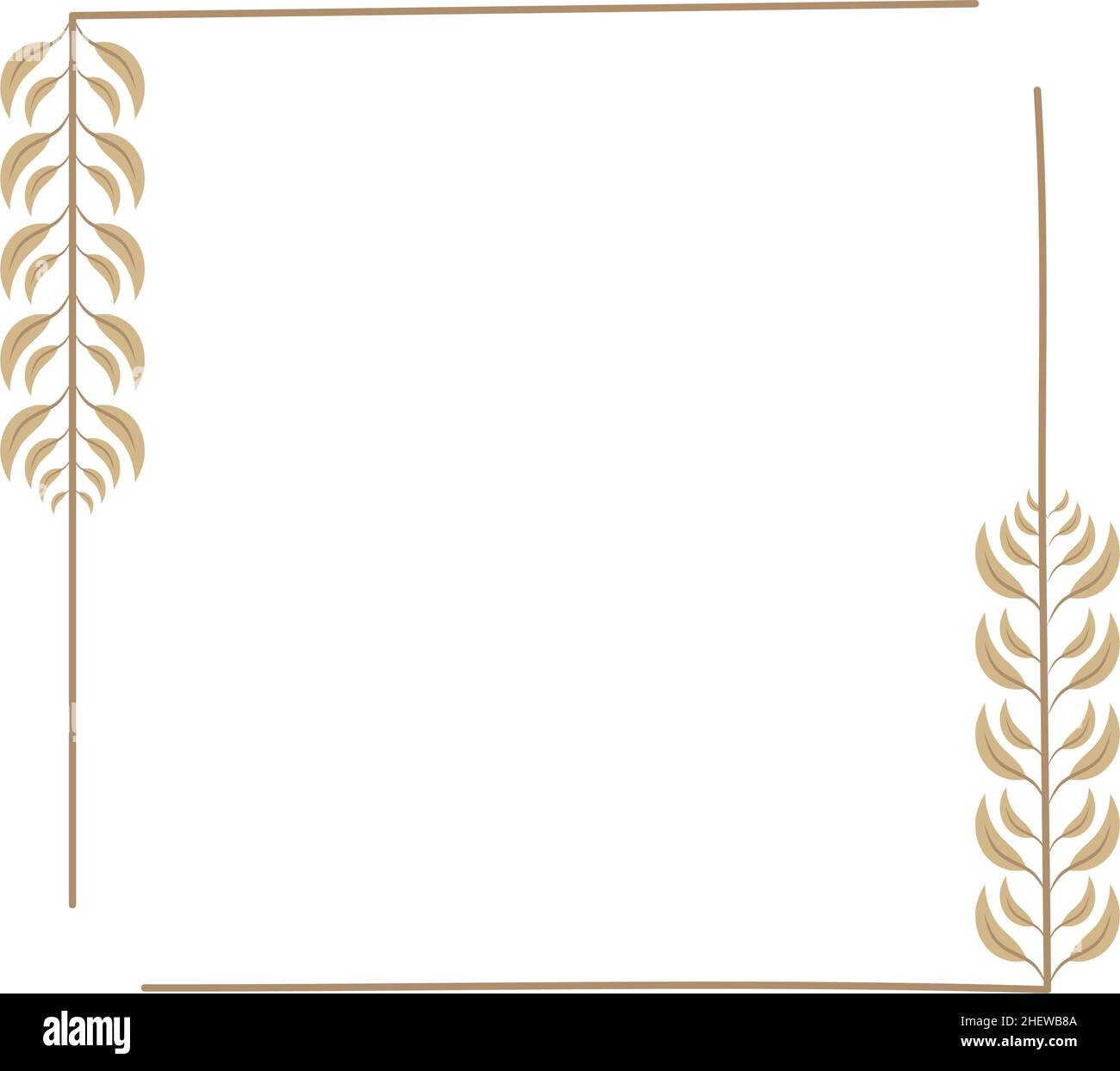 golden square laurel wreath Stock Vector Image & Art - Alamy