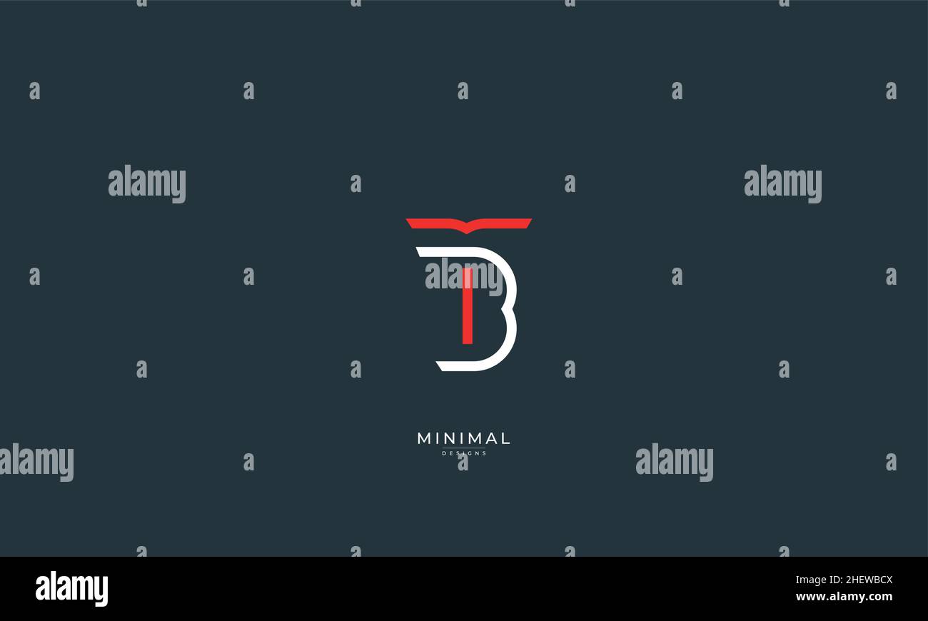 Alphabet letter icon logo BT and TB Stock Vector Image & Art - Alamy