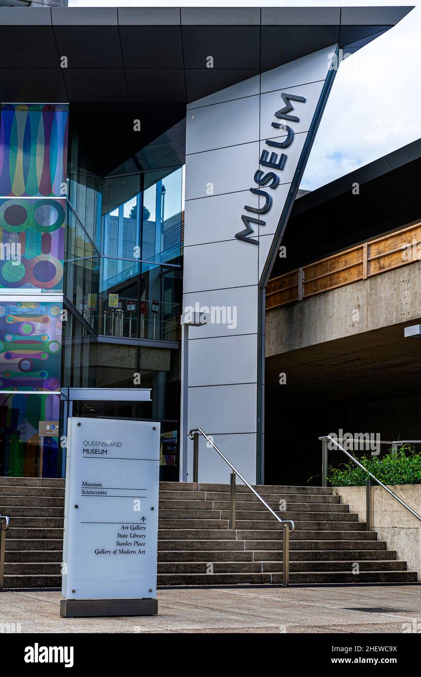 Queensland Museum exterior, Queensland Cultural Centre, Southbank
