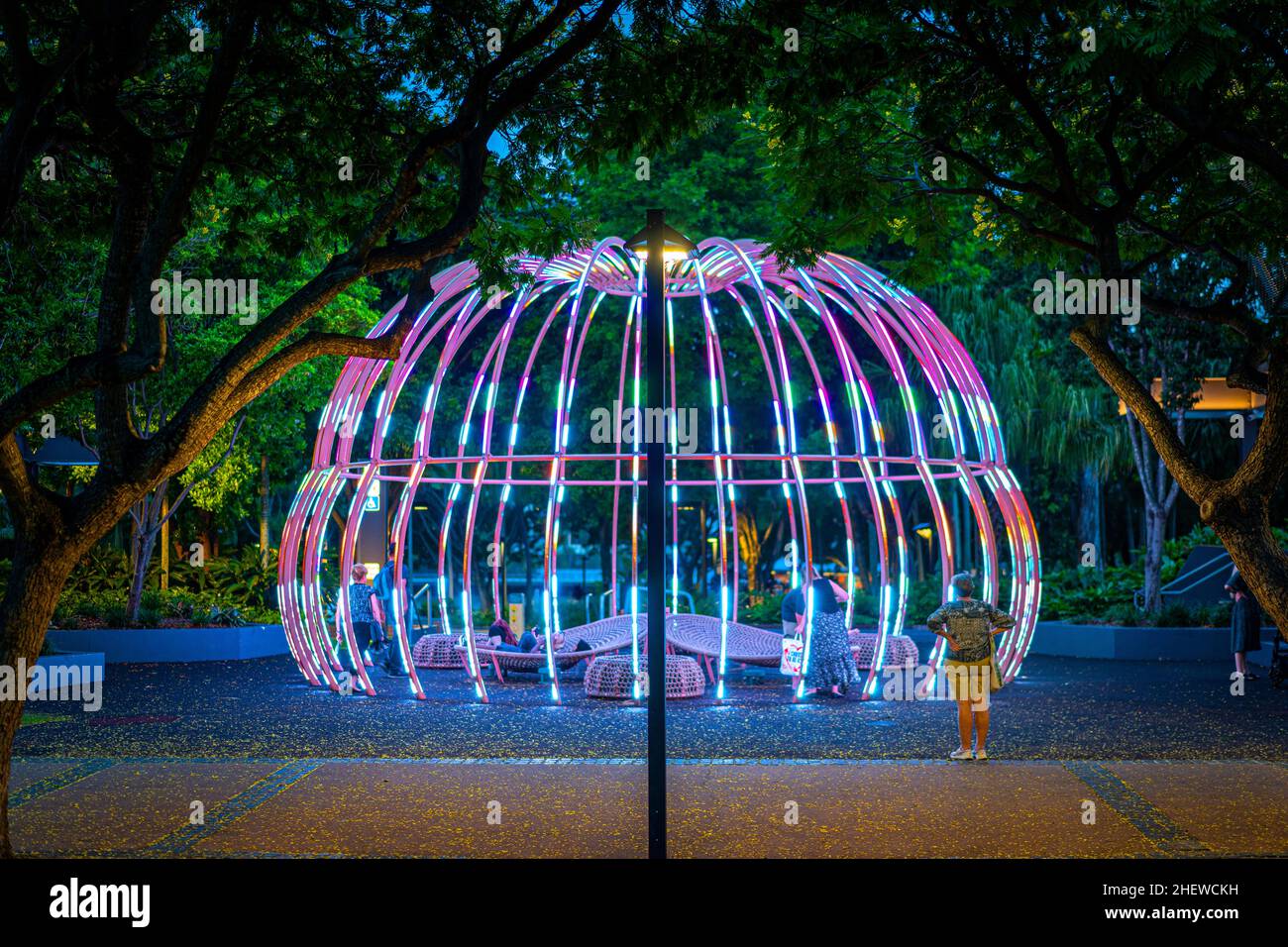 Through the Mirror installation at Flowstate, South Bank Creative Precinct Southbank Parklands